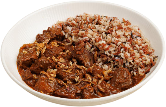 Beef Goulash with Mixed Rice